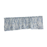 Maxbell Half Curtain Vintage Floral Pattern Window Screen Rustic Rod Pocket Curtains