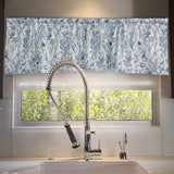 Maxbell Half Curtain Vintage Floral Pattern Window Screen Rustic Rod Pocket Curtains