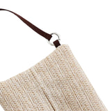 Maxbell Hanging Woven Tissue Bag Organizer Desk Tissue Box for Camping Bathroom Home Beige