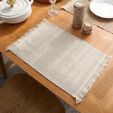 Maxbell Dining Table Placemat Table Mat Decoration for Restaurant Coffee Table Party Large Square Grid