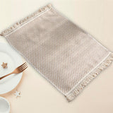 Maxbell Dining Table Placemat Table Mat Decoration for Restaurant Coffee Table Party Small Square Grid