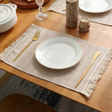 Maxbell Dining Table Placemat Table Mat Decoration for Restaurant Coffee Table Party Small Square Grid