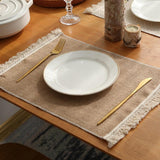 Maxbell Dining Table Placemat Table Mat Decoration for Restaurant Coffee Table Party Brown