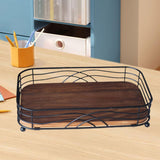Maxbell Napkin Holder Desktop Sundries Storage Rack for Restaurant Dining Room Table