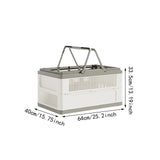 Maxbell Foldable Laundry Basket 86 L Dirty Clothes Hamper for Camp Bathroom Beach Warm White