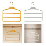 Maxbell Pants Hanger Compact Clothes Rack Clothes Hanger for Towels Trousers Scarves Gray