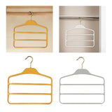 Maxbell Pants Hanger Compact Clothes Rack Clothes Hanger for Towels Trousers Scarves Gray