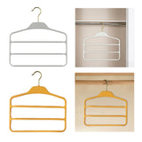 Maxbell Pants Hanger Compact Clothes Rack Clothes Hanger for Towels Trousers Scarves Gray