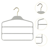 Maxbell Pants Hanger Compact Clothes Rack Clothes Hanger for Towels Trousers Scarves Gray