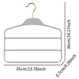 Maxbell Pants Hanger Compact Clothes Rack Clothes Hanger for Towels Trousers Scarves Gray