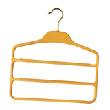 Maxbell Pants Hanger Compact Clothes Rack Clothes Hanger for Towels Trousers Scarves Yellow