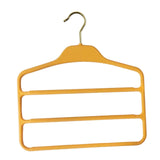 Maxbell Pants Hanger Compact Clothes Rack Clothes Hanger for Towels Trousers Scarves Yellow