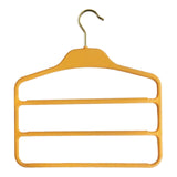 Maxbell Pants Hanger Compact Clothes Rack Clothes Hanger for Towels Trousers Scarves Yellow
