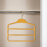 Maxbell Pants Hanger Compact Clothes Rack Clothes Hanger for Towels Trousers Scarves Yellow