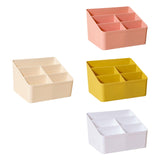 Maxbell Desktop Storage Box Stationery Organizer Remote Control Holder for Dormitory White