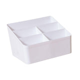 Maxbell Desktop Storage Box Stationery Organizer Remote Control Holder for Dormitory White