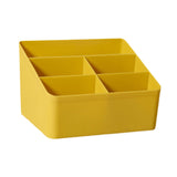 Maxbell Desktop Storage Box Stationery Organizer Remote Control Holder for Dormitory Yellow