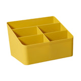 Maxbell Desktop Storage Box Stationery Organizer Remote Control Holder for Dormitory Yellow