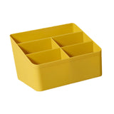 Maxbell Desktop Storage Box Stationery Organizer Remote Control Holder for Dormitory Yellow
