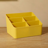 Maxbell Desktop Storage Box Stationery Organizer Remote Control Holder for Dormitory Yellow