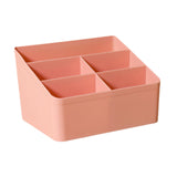 Maxbell Desktop Storage Box Stationery Organizer Remote Control Holder for Dormitory Pink