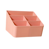 Maxbell Desktop Storage Box Stationery Organizer Remote Control Holder for Dormitory Pink