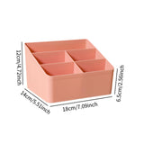 Maxbell Desktop Storage Box Stationery Organizer Remote Control Holder for Dormitory Pink