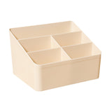 Maxbell Desktop Storage Box Stationery Organizer Remote Control Holder for Dormitory Beige