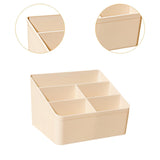 Maxbell Desktop Storage Box Stationery Organizer Remote Control Holder for Dormitory Beige