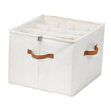 Maxbell Shoe Storage Organizer Foldable Case Shoes Container for Loafers Heels Flats White