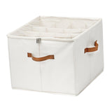 Maxbell Shoe Storage Organizer Foldable Case Shoes Container for Loafers Heels Flats White