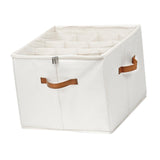 Maxbell Shoe Storage Organizer Foldable Case Shoes Container for Loafers Heels Flats White