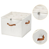 Maxbell Shoe Storage Organizer Foldable Case Shoes Container for Loafers Heels Flats White