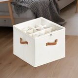 Maxbell Shoe Storage Organizer Foldable Case Shoes Container for Loafers Heels Flats White