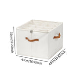 Maxbell Shoe Storage Organizer Foldable Case Shoes Container for Loafers Heels Flats White