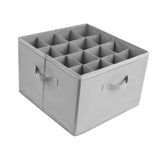 Maxbell Shoe Storage Organizer Foldable Case Shoes Container for Loafers Heels Flats Gray