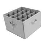 Maxbell Shoe Storage Organizer Foldable Case Shoes Container for Loafers Heels Flats Gray