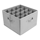 Maxbell Shoe Storage Organizer Foldable Case Shoes Container for Loafers Heels Flats Gray