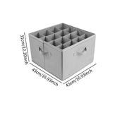 Maxbell Shoe Storage Organizer Foldable Case Shoes Container for Loafers Heels Flats Gray