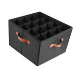 Maxbell Shoe Storage Organizer Foldable Case Shoes Container for Loafers Heels Flats Black