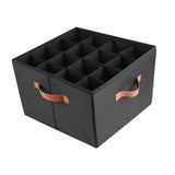 Maxbell Shoe Storage Organizer Foldable Case Shoes Container for Loafers Heels Flats Black