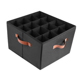 Maxbell Shoe Storage Organizer Foldable Case Shoes Container for Loafers Heels Flats Black