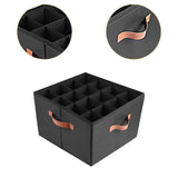 Maxbell Shoe Storage Organizer Foldable Case Shoes Container for Loafers Heels Flats Black