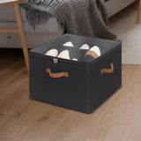 Maxbell Shoe Storage Organizer Foldable Case Shoes Container for Loafers Heels Flats Black