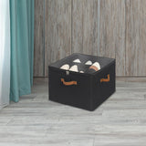 Maxbell Shoe Storage Organizer Foldable Case Shoes Container for Loafers Heels Flats Black
