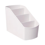 Maxbell Desk Organizer Display Desktop Storage Box for Dormitory Living Room Dresser White