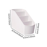 Maxbell Desk Organizer Display Desktop Storage Box for Dormitory Living Room Dresser White