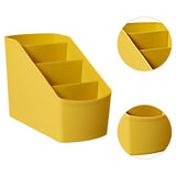 Maxbell Desk Organizer Display Desktop Storage Box for Dormitory Living Room Dresser Yellow
