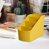 Maxbell Desk Organizer Display Desktop Storage Box for Dormitory Living Room Dresser Yellow