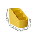 Maxbell Desk Organizer Display Desktop Storage Box for Dormitory Living Room Dresser Yellow